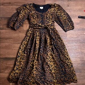 TUCKERNUCK Leopard Graciela Dress NEW Size 10 Midi